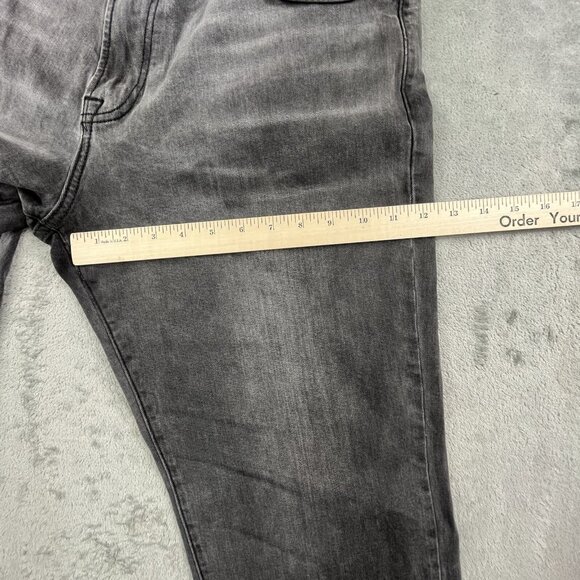 Lucky Brand 221 Original Straight Fit Mens 38x31Gray Stretch Denim Jeans 7MC1025 - Picture 10 of 16